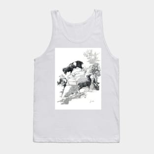 Jin jang Moufflons drawing Tank Top